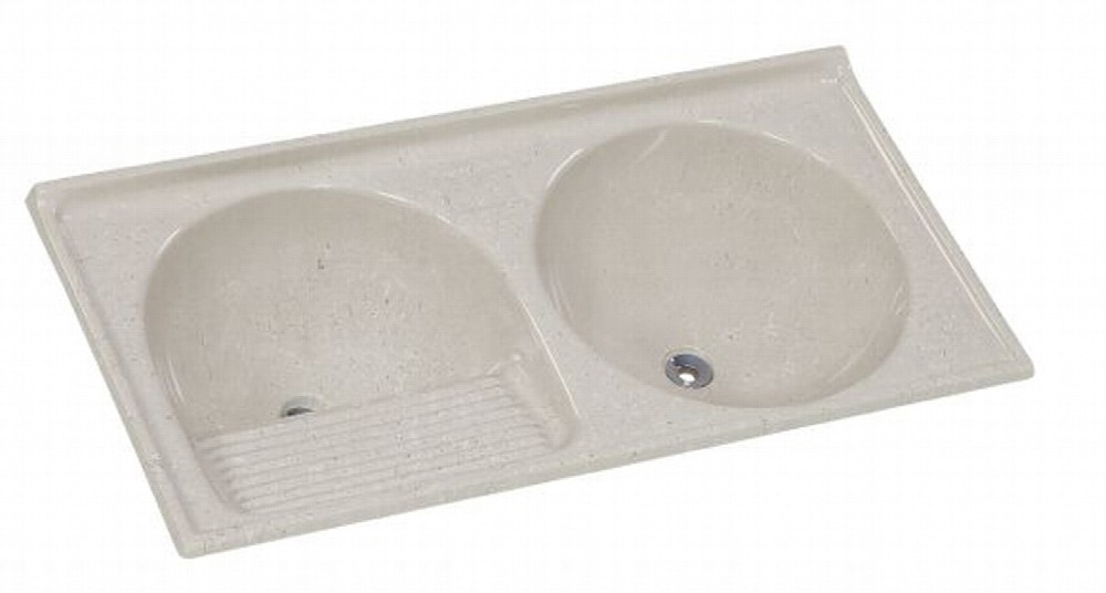 Ajr Tanque 2 Cubas Marmo Fibra Travertino 110 x 55